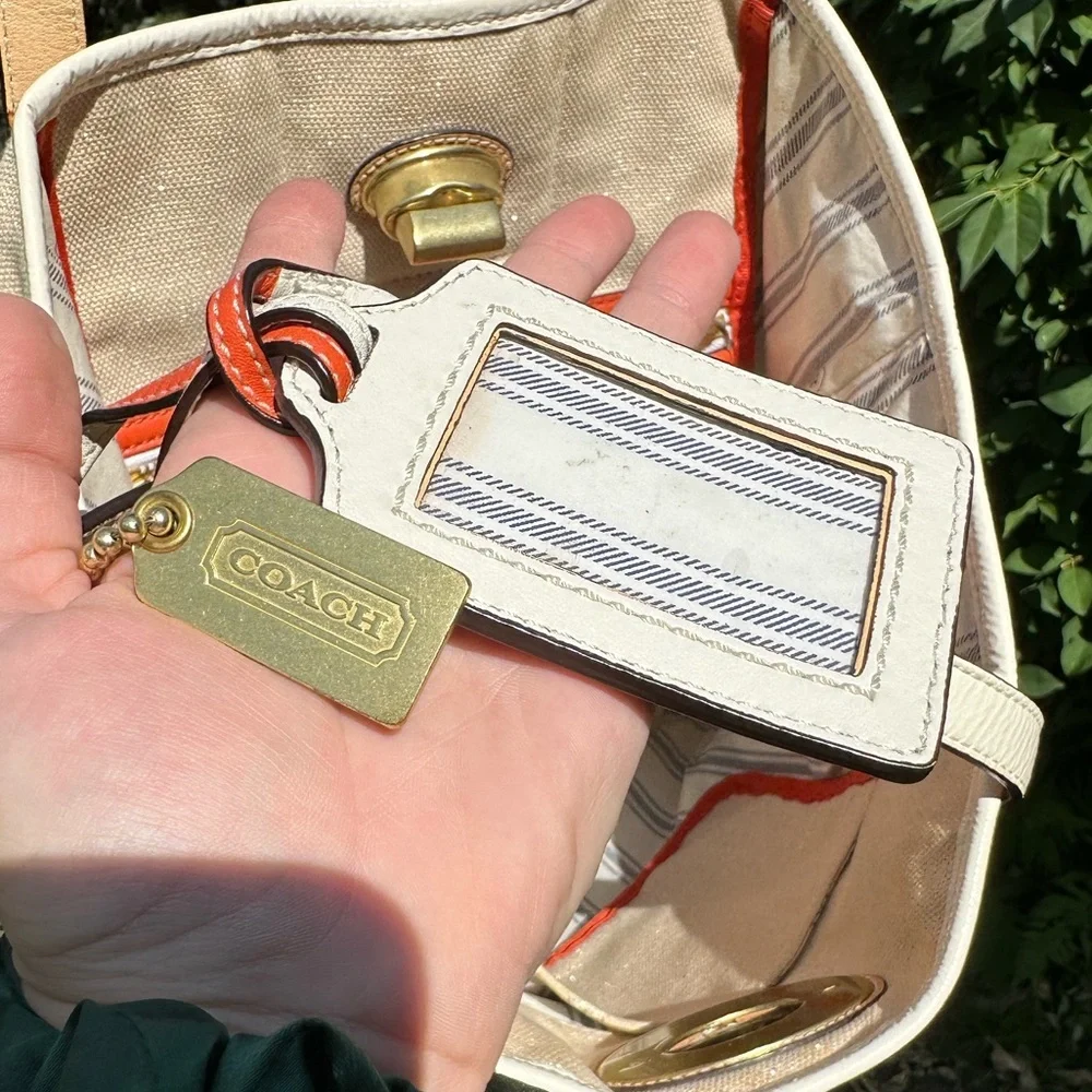 Coach x Pierre Le Tan 14962 Beach Umbrella Canvas Embellish Tote GUC 2010 - Picture 15 of 16